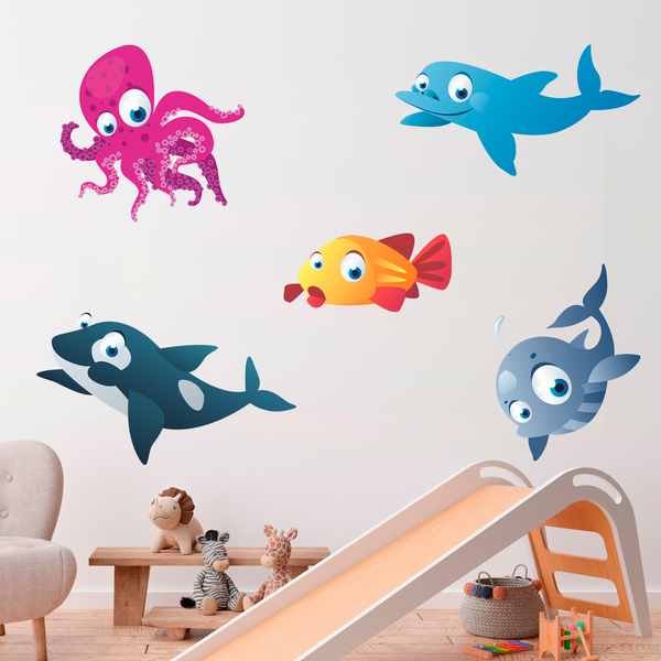 Stickers for Kids: Sea animals kit