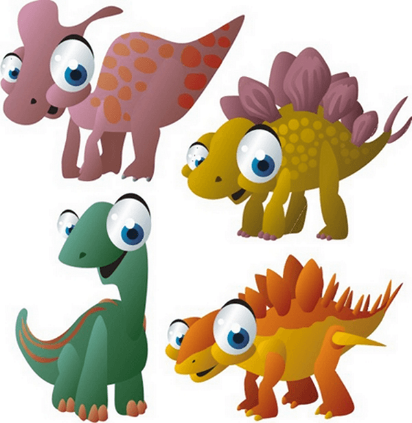 Stickers for Kids: Kit Terrestrial dinosaurs