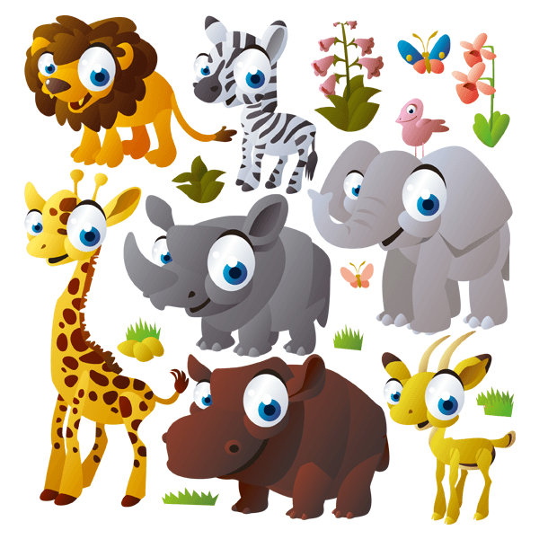 Stickers for Kids: Kit Jungle animals