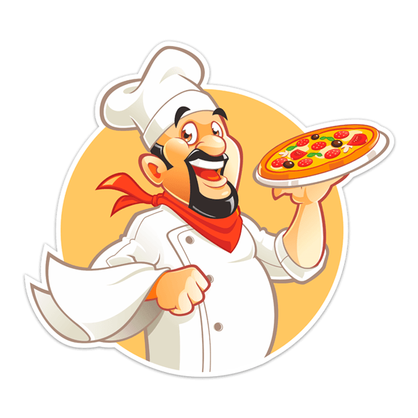 Wall Stickers: Pizza Chef