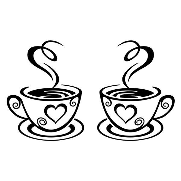Wall Stickers: Coffee for Two