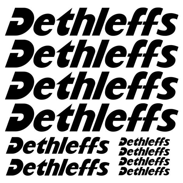 Camper van decals: Set Dethleffs