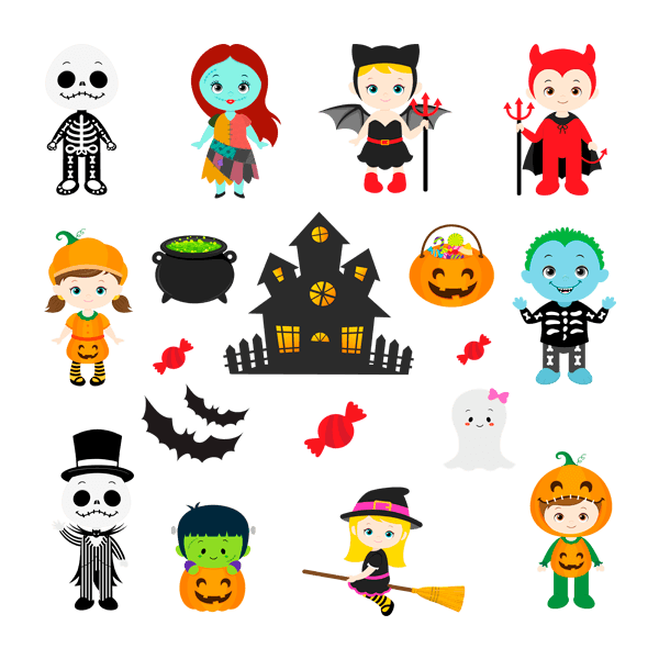 Wall Stickers: Kit Halloween