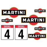 Car & Motorbike Stickers: Lancia Delta Integrale Martini Racing Decal Kit 4