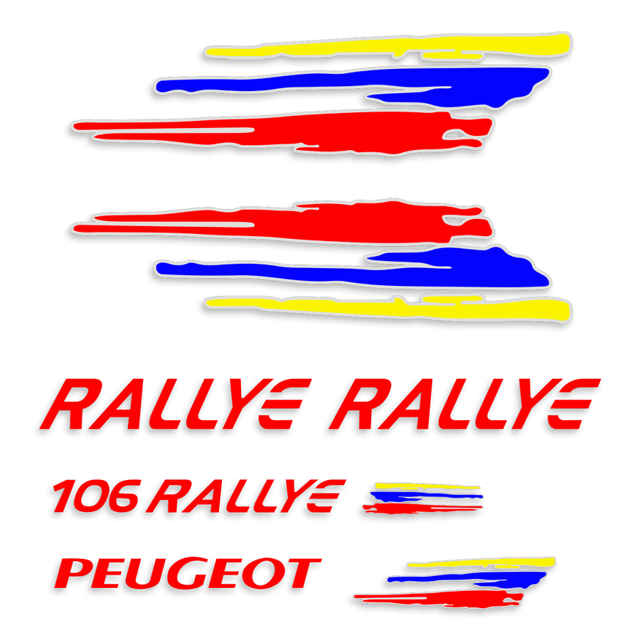 Car & Motorbike Stickers: Peugeot 106 Rallye Kit