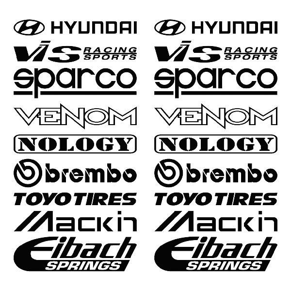 Car and Motorbike Stickers: Kit tuning 17