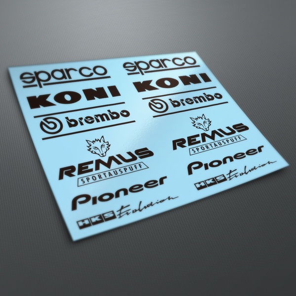 Car and Motorbike Stickers: Kit tuning 22