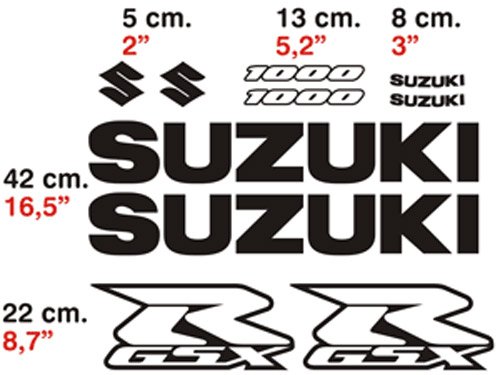 Car & Motorbike Stickers: GSXR 1000 2004