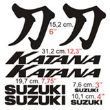 Car & Motorbike Stickers: Suzuki Katana with Japanese letter 2