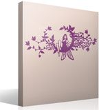Wall Stickers: Fairy in the moon of flowers 7