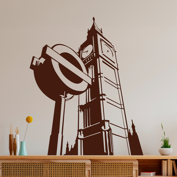 Wall Stickers: The Big Ben and a subway sign