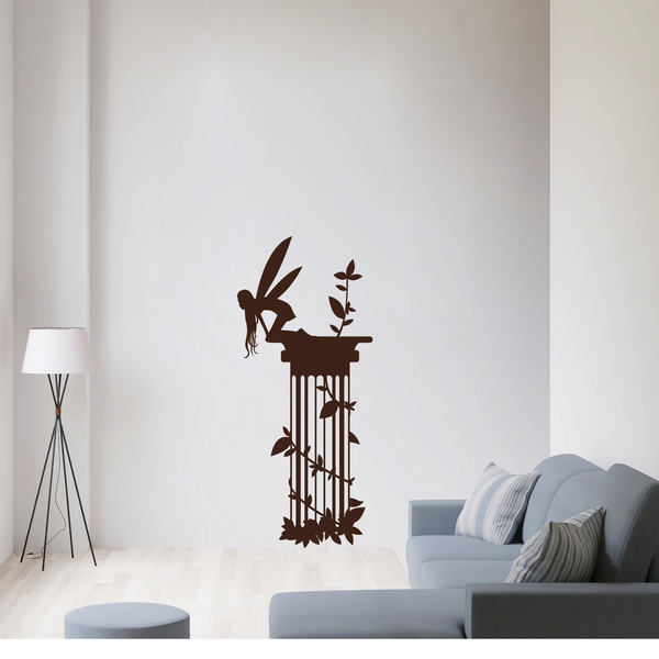 Wall Stickers: Fairy emerging from vegetation