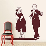 Wall Stickers: Fred Astaire and Ginger Rogers 2