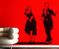 Wall Stickers: Fred Astaire and Ginger Rogers 3