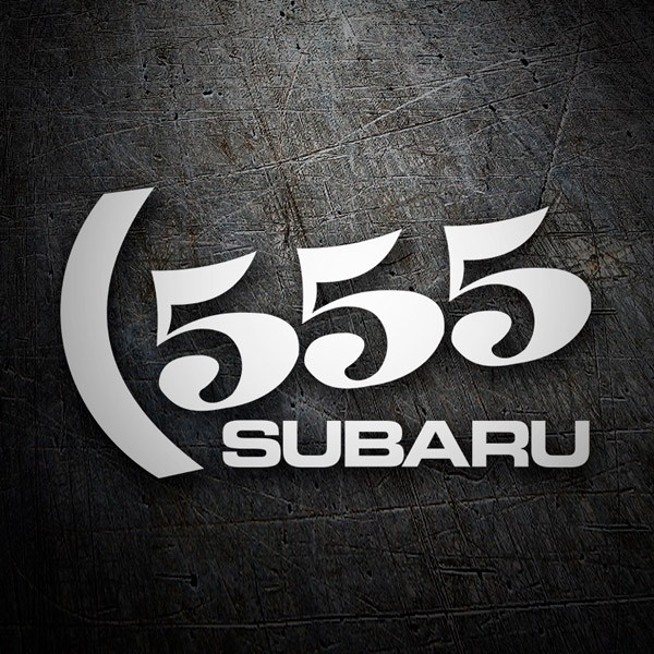 Car & Motorbike Stickers: Subaru 555