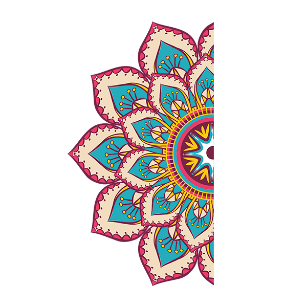 Wall Stickers: Relaxing Half Mandala