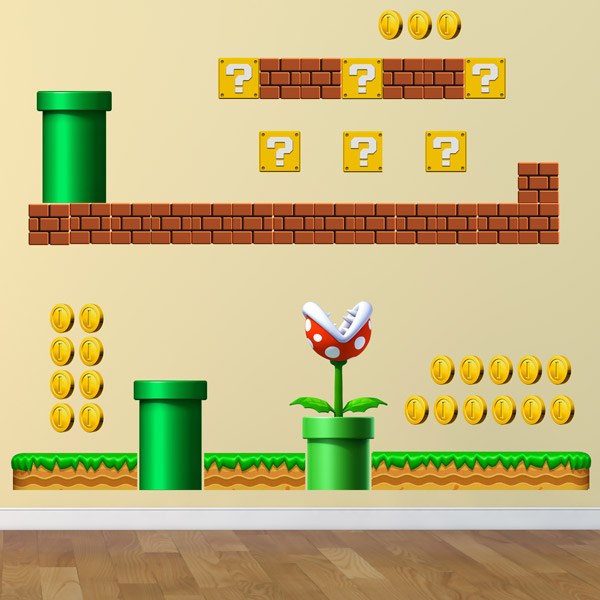 Stickers for Kids: Set 45X Mario Bros Create your Screen