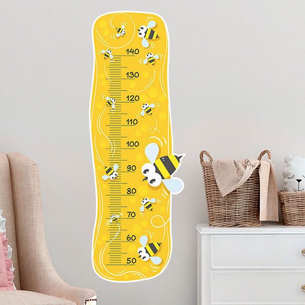 Stickers for Kids: Height Chart  Bees