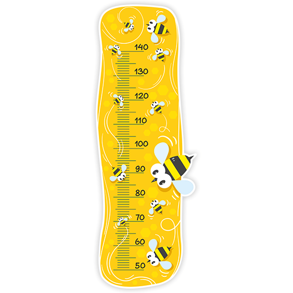 Stickers for Kids: Height Chart  Bees