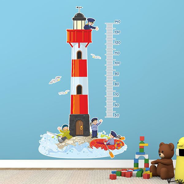 Stickers for Kids: Grow Chart Maritime lighthouse