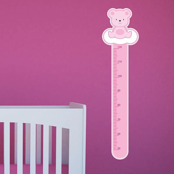 Stickers for Kids: Height Chart pink bleu