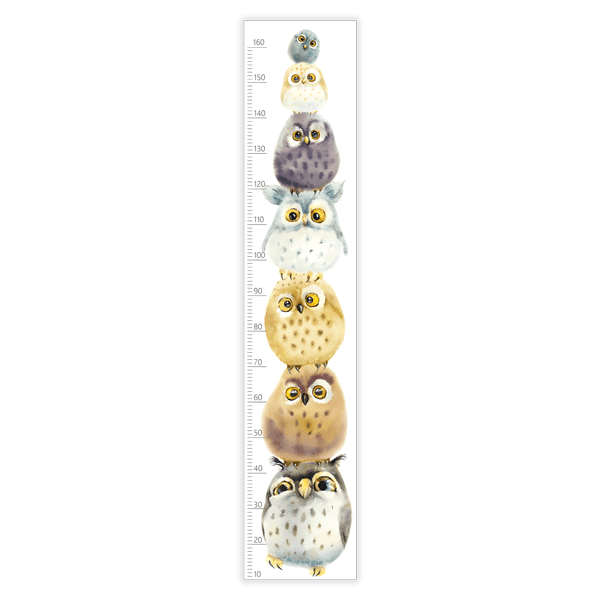 Stickers for Kids: Colourful owl meter