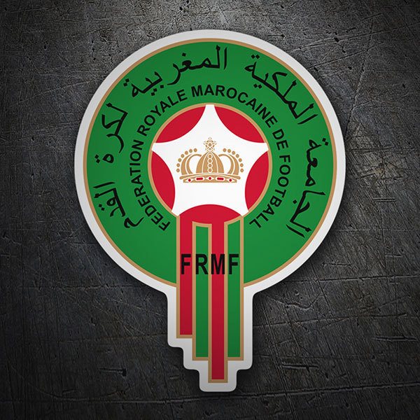 Car & Motorbike Stickers: Morocco - Football Shield