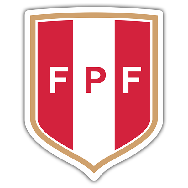 Car & Motorbike Stickers: Peru - Football Shield