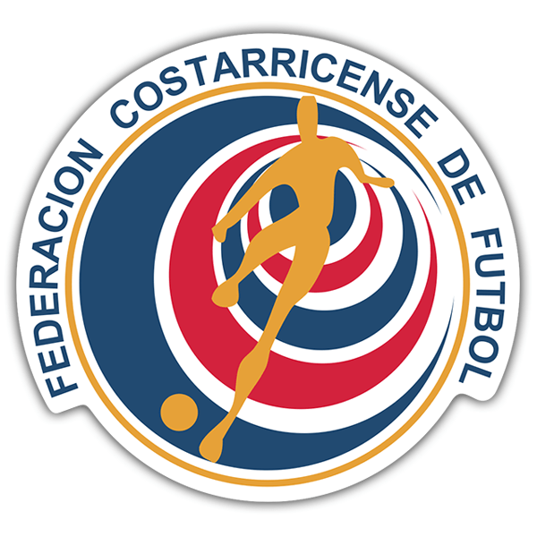 Car & Motorbike Stickers: Costa Rica - Football Shield