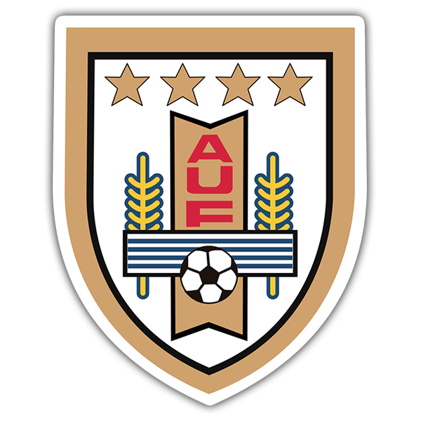 Car & Motorbike Stickers: Uruguay - Football Shield
