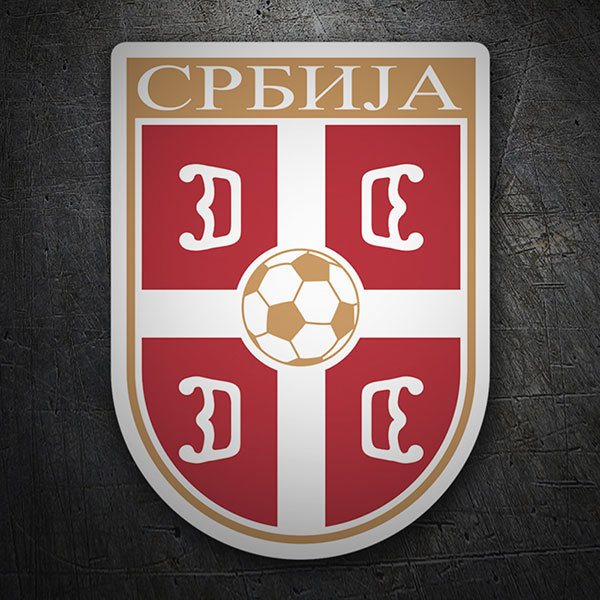 Car & Motorbike Stickers: Serbia -  Football Shield