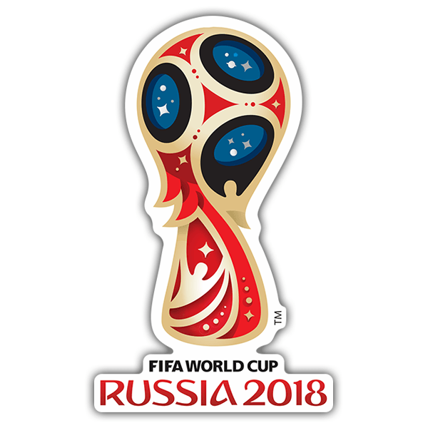 Car & Motorbike Stickers: World football logo Russia 2018