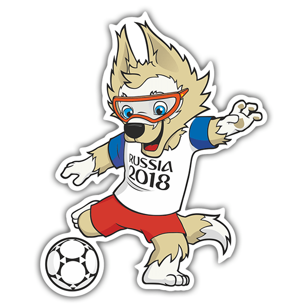 Car & Motorbike Stickers: Zabivaka with the ball