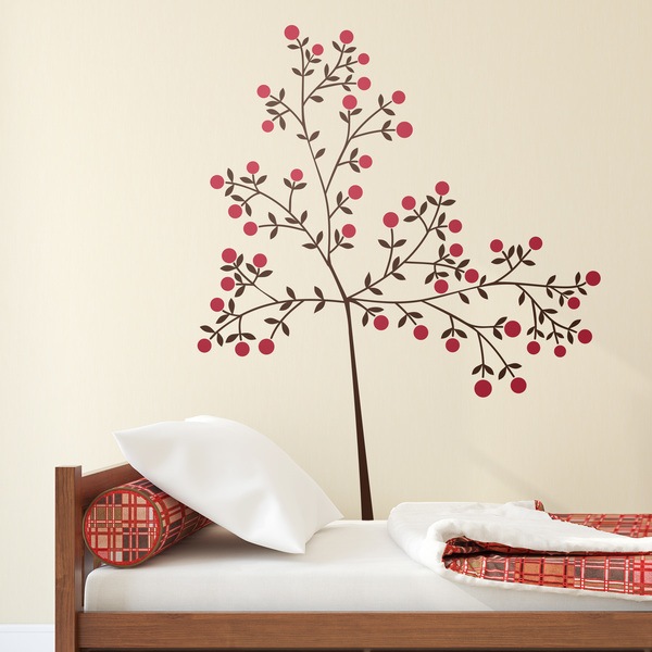 Wall Stickers: Tree branch and its fruits