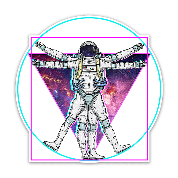 Stickers for Kids: Spaced Out Vitruvius