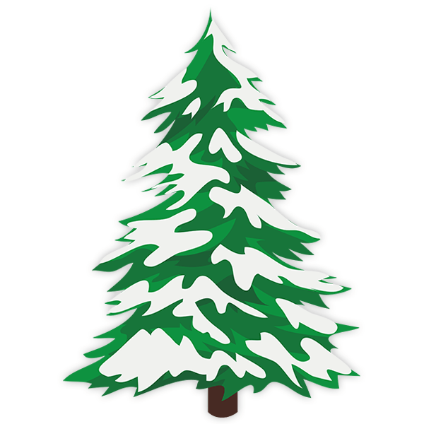 Wall Stickers: Snowy spruce