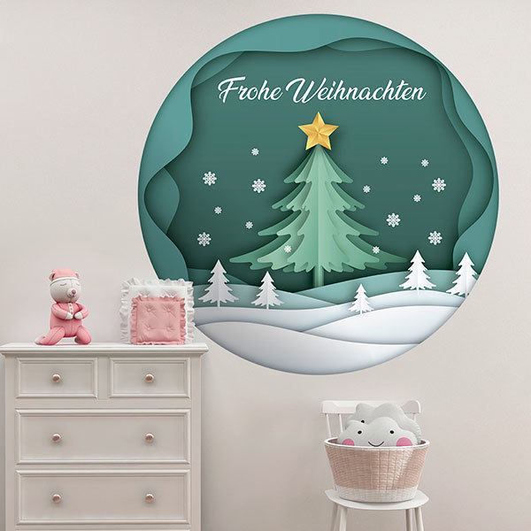 Wall Stickers: Christmas sphere, in german