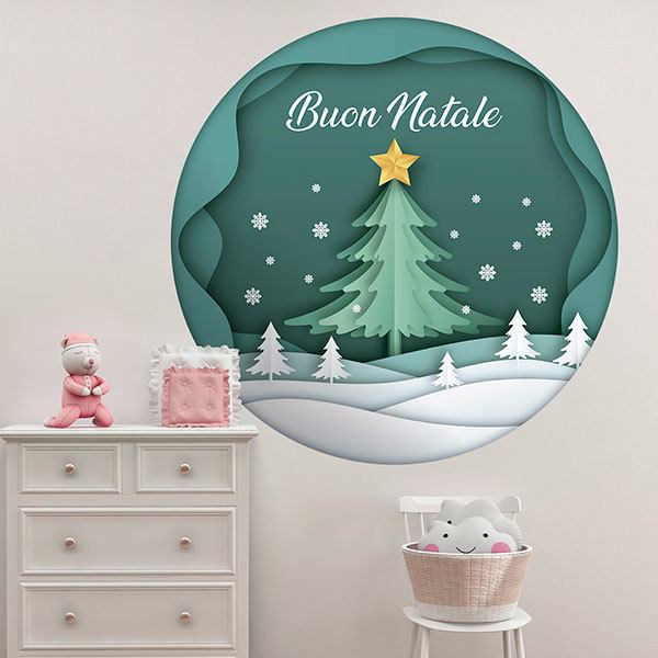 Wall Stickers: Christmas sphere, in italian