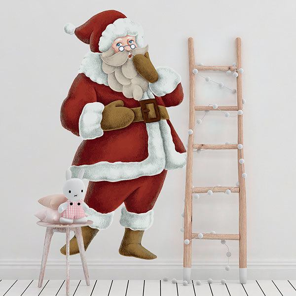 Wall Stickers: Santa singing