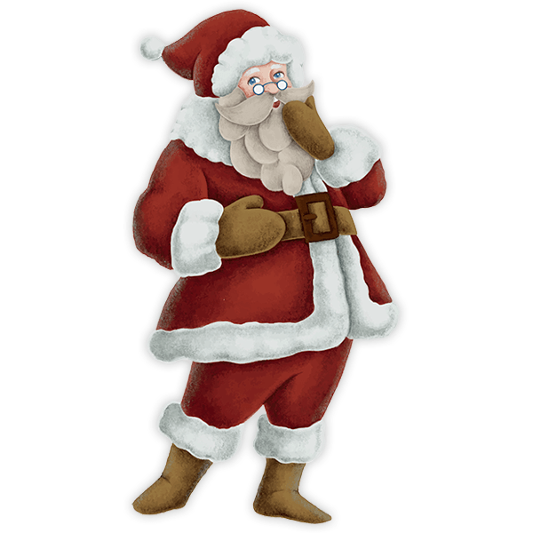 Wall Stickers: Santa singing