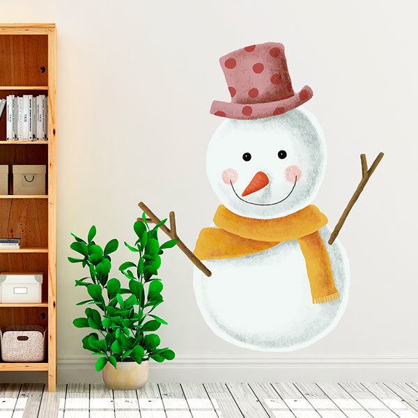 Wall Stickers: Happy Snowman