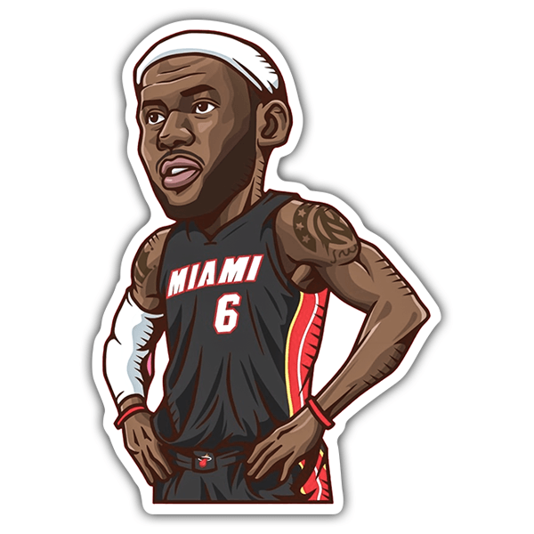 Car & Motorbike Stickers: NBA - Lebron James All-Star