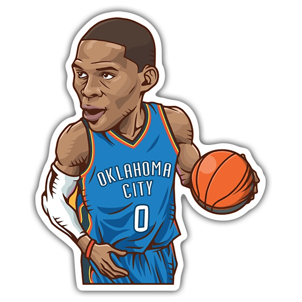 Car & Motorbike Stickers: NBA - Russell Westbrook All-Star