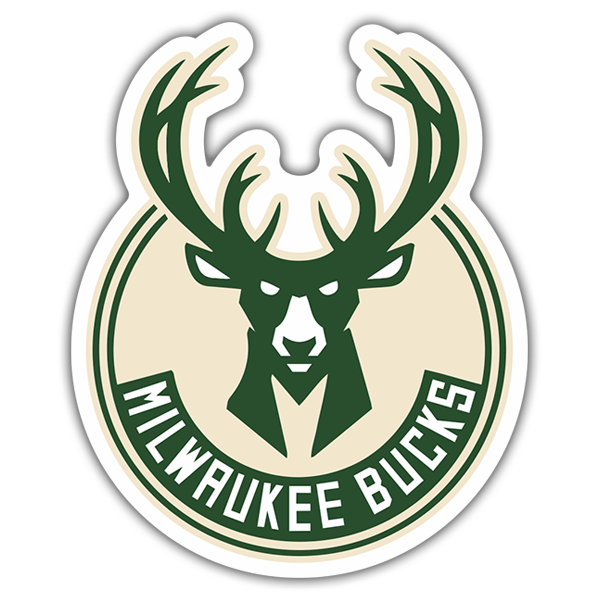 Car & Motorbike Stickers: NBA - Milwaukee Bucks shield