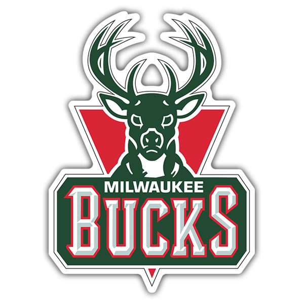 Car & Motorbike Stickers: Milwaukee Bucks old shield