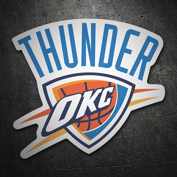 Car & Motorbike Stickers: NBA - Oklahoma City Thunder shield