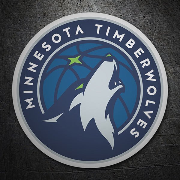 Car & Motorbike Stickers: NBA - Minnesota Timberwolves shield