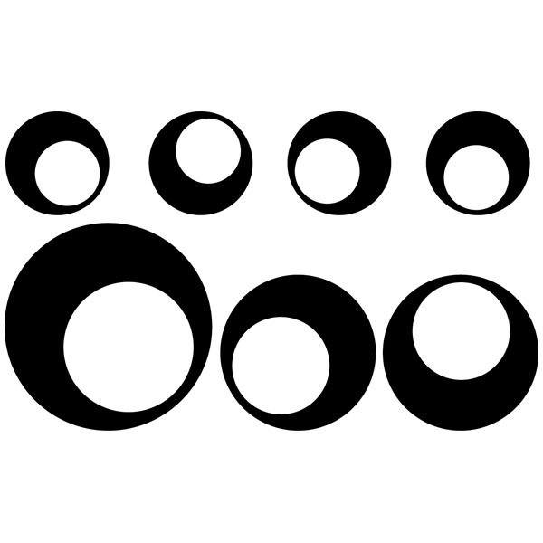 Wall Stickers: Kit 7 circles