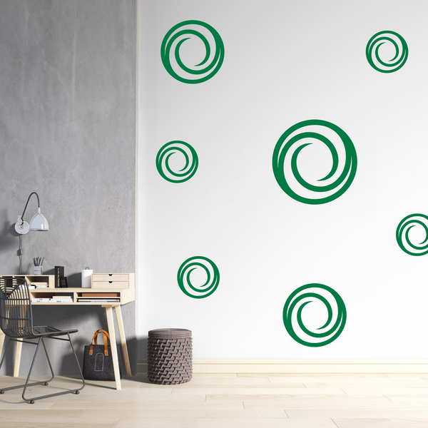 Wall Stickers: Kit 7 circles G