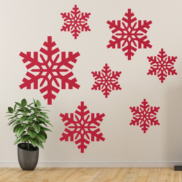 Wall Stickers: Kit 7 Christmas stars